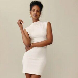 Reformation Alden Knit Dress White / Cream NWT S Small